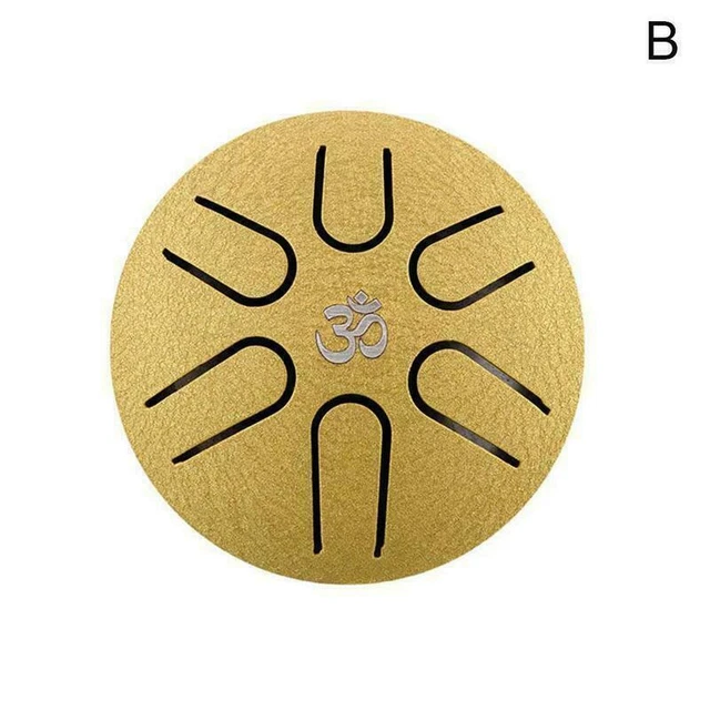 3 inch 6 Tone Steel Tongue Drum Mini Hand Pan Drum with Drumsticks Percussion UK