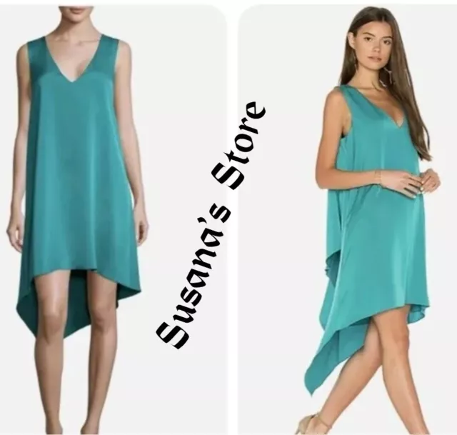 Nwt Bcbg Maxazria Shana Satin Asymmetric Shift Dress Size M Stunning!! $228