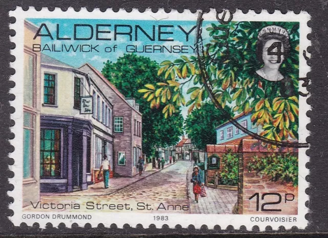 Alderney 1983 Victoria Street St Anne 12p SG A6 Very Fine used VGC