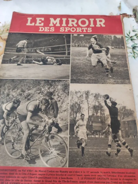 Le Miroir des Sports n°55- 1921 - Traversée de Paris à la Nage Automobile-Club