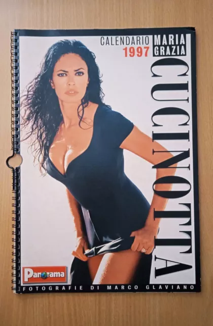 Calendario MARIA GRAZIA CUCINOTTA ARMANI 1997 • PANORAMA Erotico