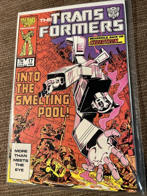 Marvel Comics The Transformers  #17 Comic book. “More than meets the Eye!”