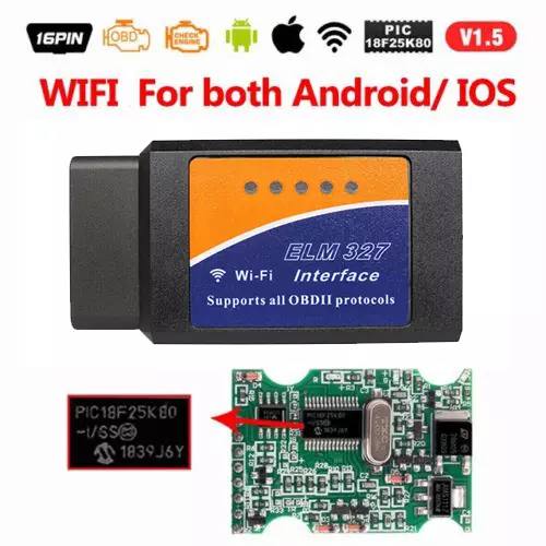 OBD2 Adapter Diagnosegerät Mini Auto Scanner ELM327 V1.5 für Android und IOS