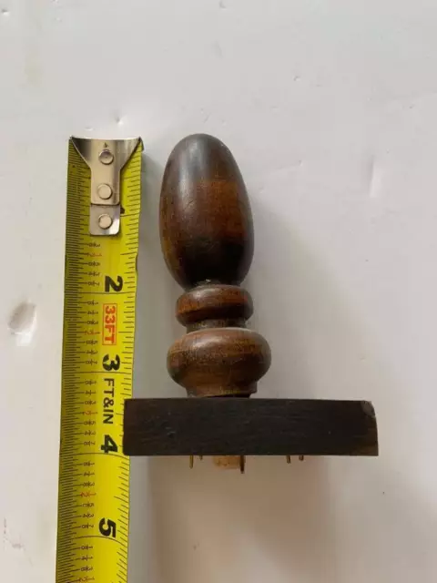 Vintage/Antique Top Solid Wood Finial for Grandfather Clock