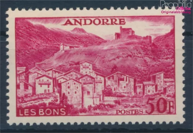 Briefmarken Andorra - Französische Post 1955 Mi 156 postfrisch (10354051