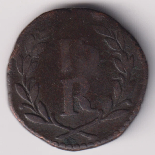 Portuguese India Goa 15 Reis Copper Coin Rare