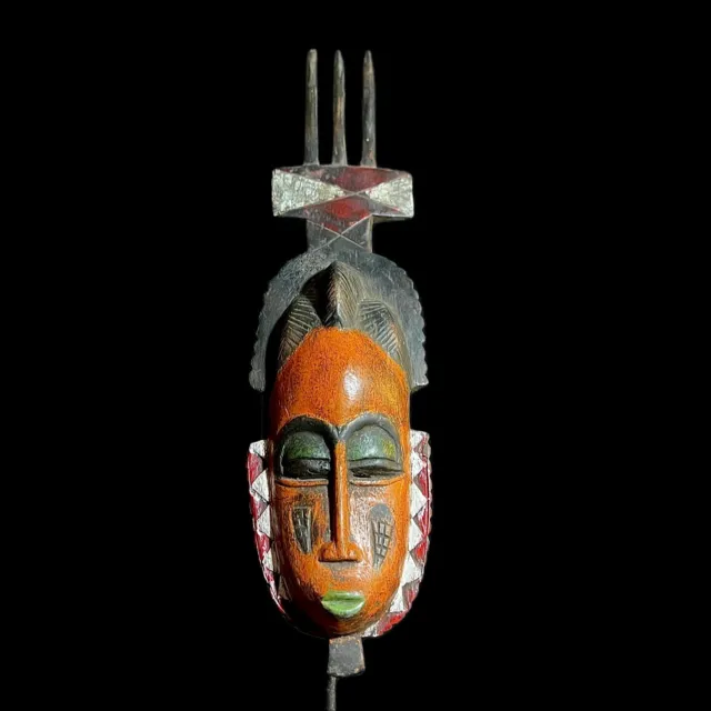 African Mask Tribal Mask Guro Mask vintage African Art Baule Antique-9780