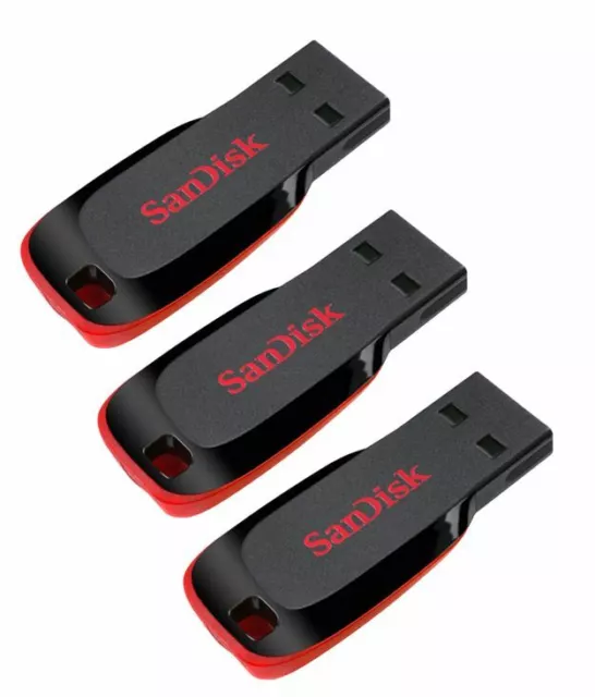 SanDisk Blade 8GB 16GB 32GB 64GB 128GB USB Flash Drive Memory Stick Pen lot UK