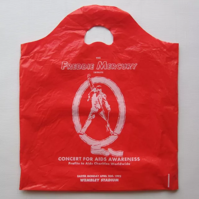 Freddie Mercury Tribute Concert 1992 Merchandise Plastic Carrier Bag (Queen)