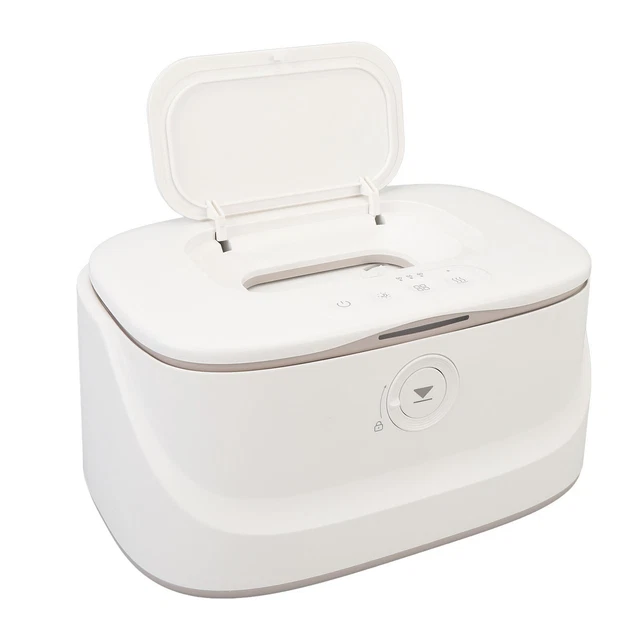 Avec Maman Baby Wipe Warmer - Digital Temperature Control, White Wipe Warmer & Dispenser