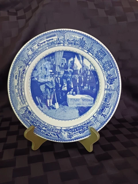 Baltimore & Ohio B & O Railroad First Stone 150th Anniversary Dinner Plate, EUC