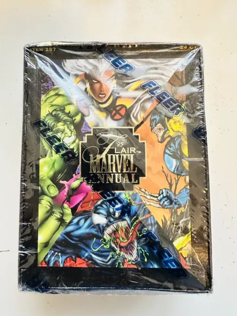 1995 Flair Marvel Annual 24 Packs Comic cards Factory Sealed Box
