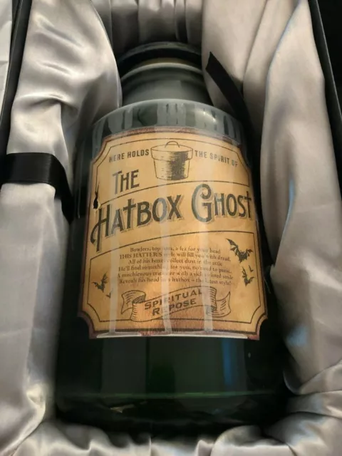 Disneyland Haunted Mansion 50th Anniversary Host a Ghost Spirit Jar HatBox Ghost