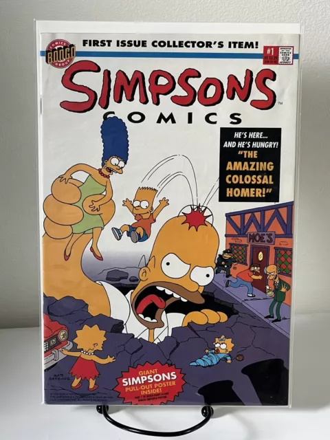 Bongo Simpsons Comics First Issue #1 1993 w/ Poster Creepy Crawly Tales - VF