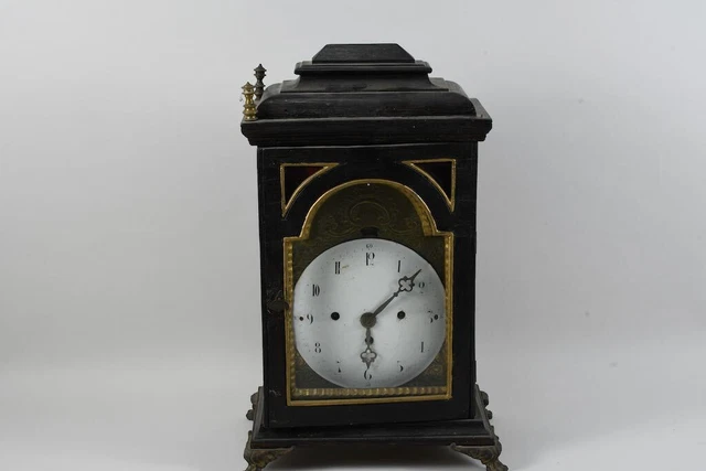 J57T92- Barock Stockuhr Uhrwerk m. Schlag auf 2 Glocken Scheinpendel 18.Jh. J57T92- Barock Stockuhr Uhrwerk m. Schlag auf 2 Glocken Scheinpendel 18.Jh.