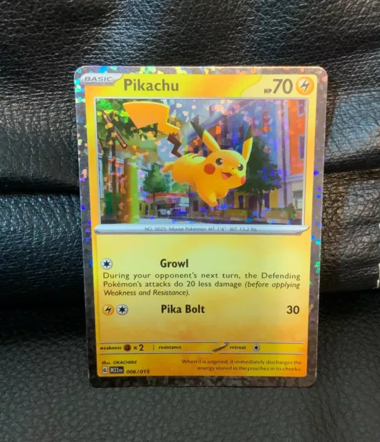 MCDONALD’S 2023 MATCH Battle Holo Pikachu 006/015 Pokemon Card NM/M 5.