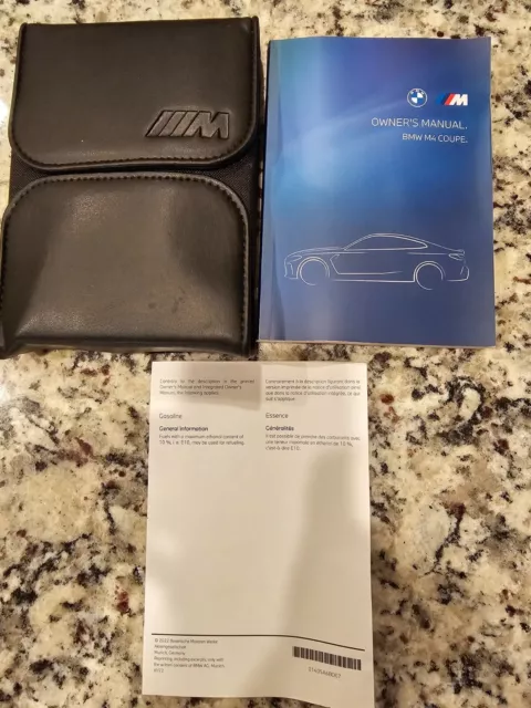 2022 BMW M4Coupe Owners Manual GUIDE BOOK With Case SET OEM