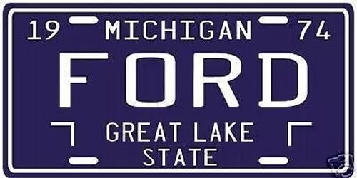 President Gerald R. Ford 1974 Michigan License Plate