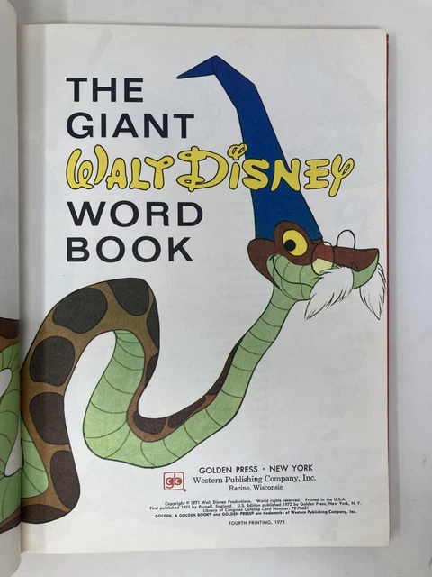 the-giant-walt-disney-word-book-by-walt-disney-productions-first-1st-vg