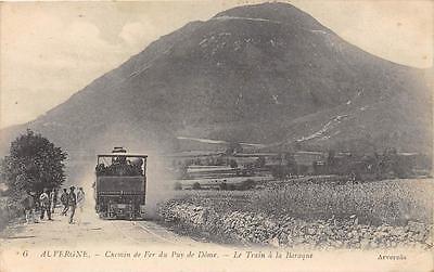 Cpa 63 Auvergne Chemin De Fer Du Puy De Dome Le Train A La Baraque (Train