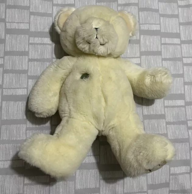 Harrods Knightsbridge My First Teddy Bear Ivory Soft Toy Fluffy Plush