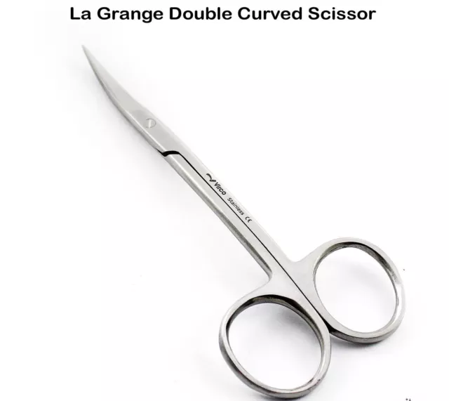 Machine Embroidery Scissor Double Curved Sharp 11cm Stainless Steel CE 2