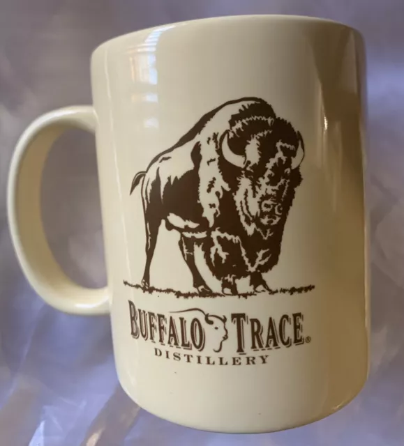 Buffalo Trace Distillery Bourbon Ceramic Mug Cream Color