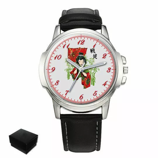 Japanese Geisha  Mens Wrist Watch Birthday Best Gift Engraved