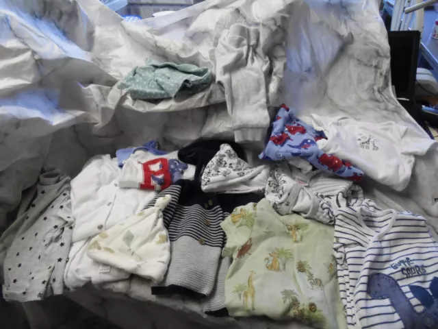 baby clothes bundle 0 - 3 months 14 items all in ones vests leggings tops hats