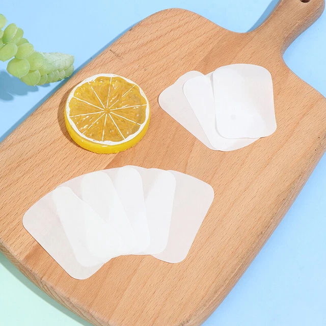 100×Portable Washing Slice Sheets Bath Hand Travel Scented Foaming Soap Paper  h