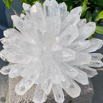 12.27LB Clear white quartz crystal cluster Mineral specimen from madagat healing