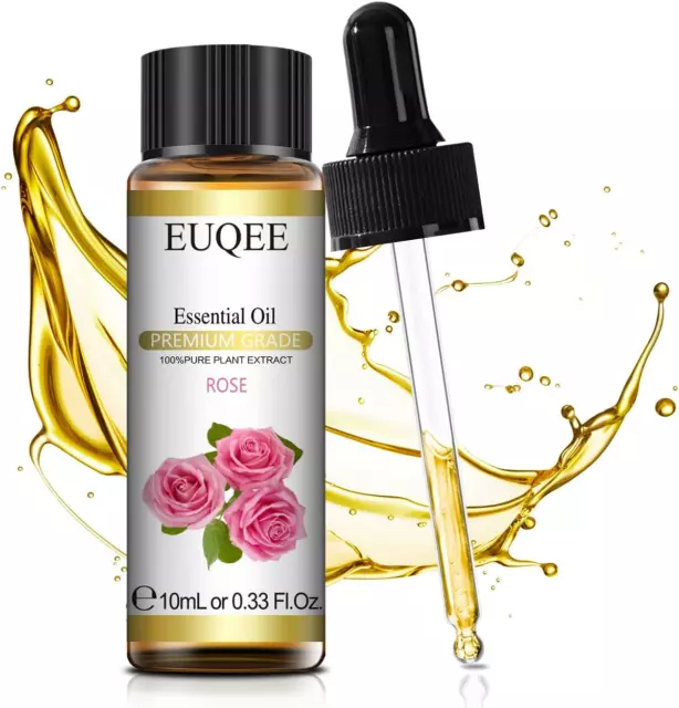 Olio Essenziale Rosa 10Ml, Olio Di Rosa Naturali Puro 100%