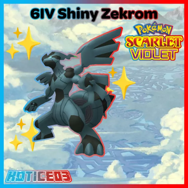 ✨ Shiny ZEKROM 6IV ✨ Pokemon XY ORAS Ultra Sun and Moon 3DS 🚀 Unova  Legendary