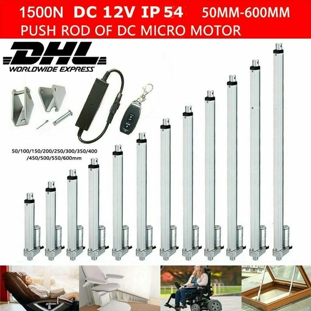 Linearführungen 1500N Linear Actuator 12V DC 50-400mm Toröffner Antrieb Linearmo Linearführungen 1500N Linear Actuator 12V DC 50-400mm Toröffner Antrieb Linearmo