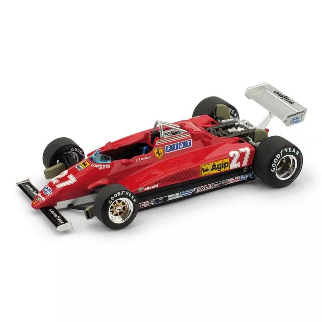 BRUMM R287 1/43 FERRARI 126 C2 1982 ITALY GP 1982 2nd #27 P. Tambay Model Car