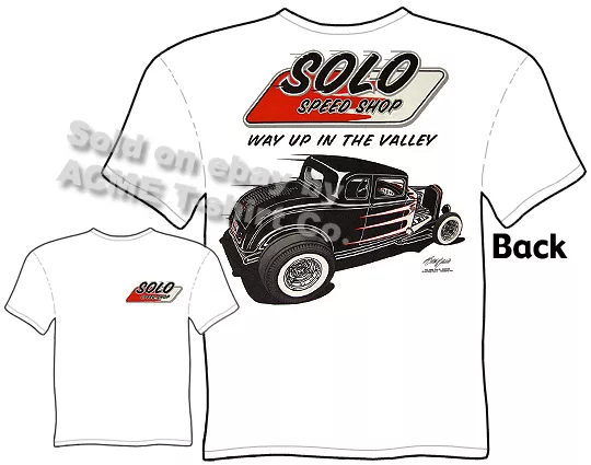 Hot Rod T Shirt 1932 Ford Shirt 32 Coupe Solo Speed Shop Tee Sz M L XL 2XL 3XL