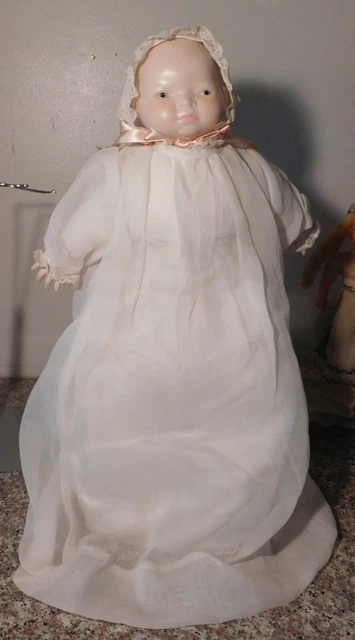 Grace S. Putnam Germany Bye-Lo  18"  Reproduction Bisque & Frog Body Cloth Doll