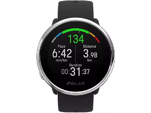 Reloj deportivo - Polar Ignite, Negro, M/L, GPS, 17h, Táctil, WR30