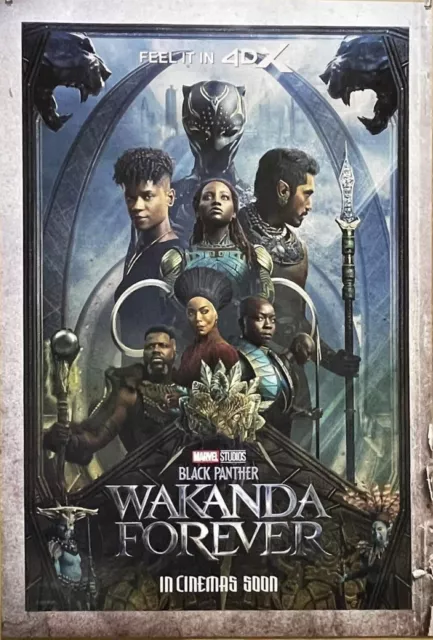 WAKANDA FOREVER BLACK PANTHER 2 DS Movie Poster 4DX RARE 27X40 MINT