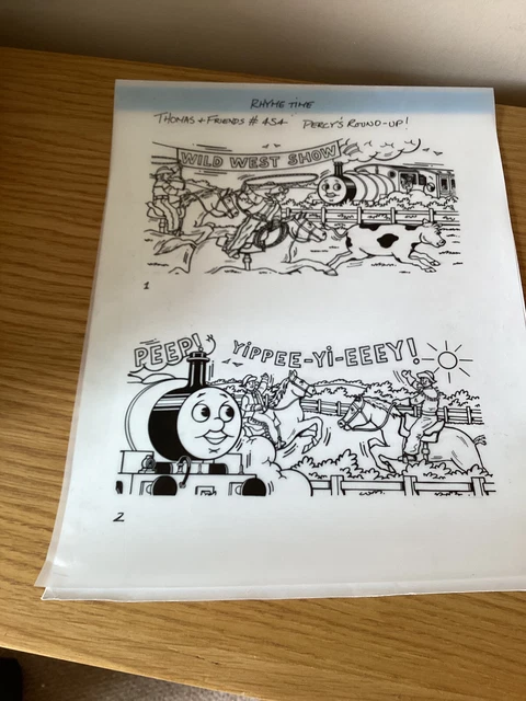 ORIGINAL INK LINE Drawing Illustration Thomas The Tank Engine For ...