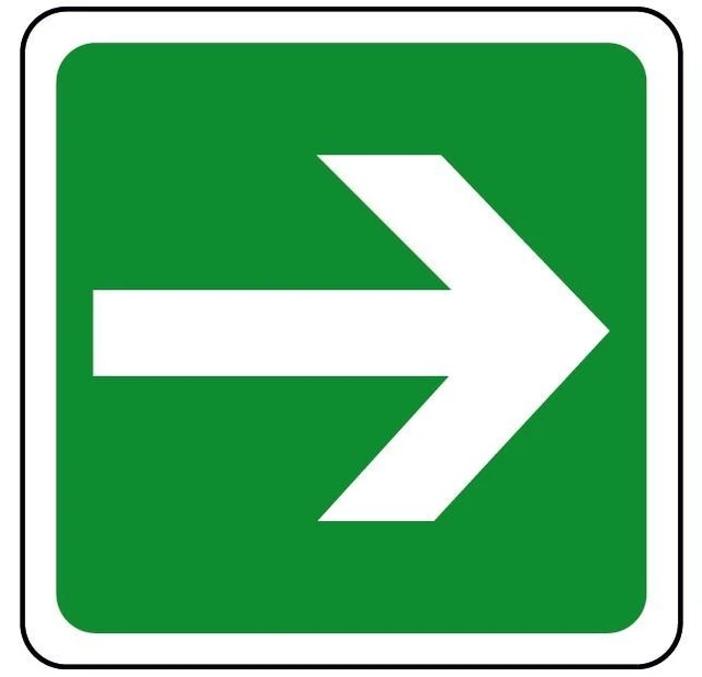 Seco Cartello Exit For Emergency Use Only 150x150 Mm, Plastica Semirigida Resistente Per Interni Ed Esterni, Bianco E Rosso