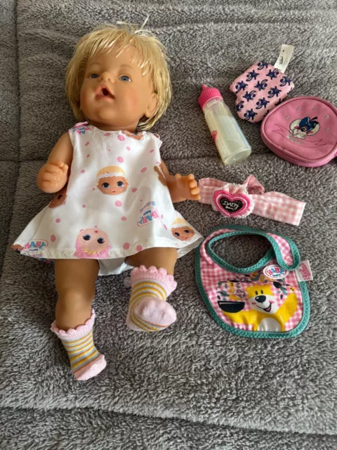 BABY born, Puppe mit Haar  43 cm, Babypuppe Selten