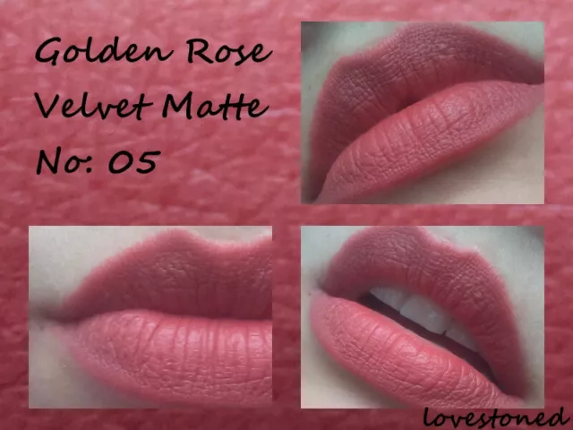 GOLDEN ROSE ROUGE A LEVRES MAT velvet matte lipstick 05 brick rosé