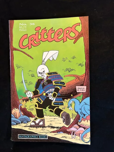 CRITTERS #38. 1989. Fantagraphics Books Stan Sakai Donna Barr Usagi Yojimbo 
