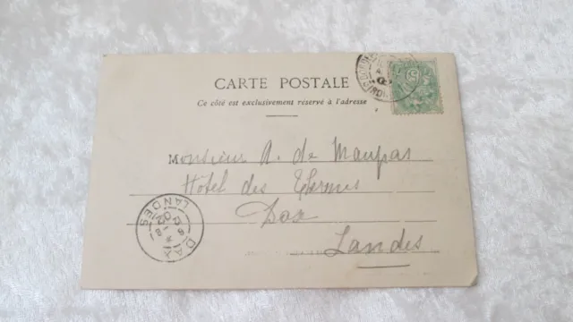 CPA postcard Bordeaux / main facade of the Hotel-de-ville 1902 2
