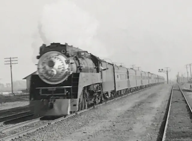 1953 Southern Pacific Railroad SP Daylight Limited Locomotive Train B&W Photo