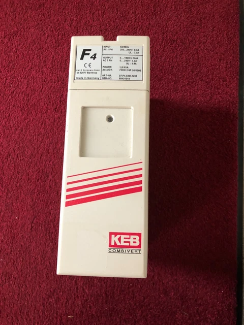 KEB Combivert Frequenzumrichter F4 09.F4.S3D-3420/1.2 1.5kW 4.1/3.4A 0 KEB Combivert Frequenzumrichter F4 09.F4.S3D-3420/1.2 1.5kW 4.1/3.4A 0