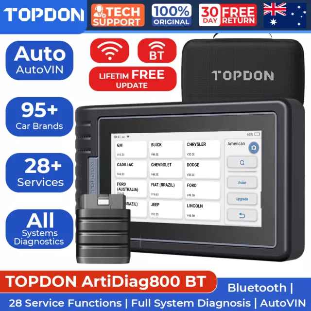 TOPDON ArtiDiag800BT Car OBD2 Scanner All System Diagnostic Tool KEY Coding TPMS