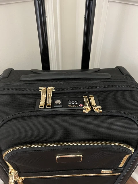 Tumi Alpha 3 Continental Dual Access 4 Wheeled Carry-On 2203561 Black & Gold 2