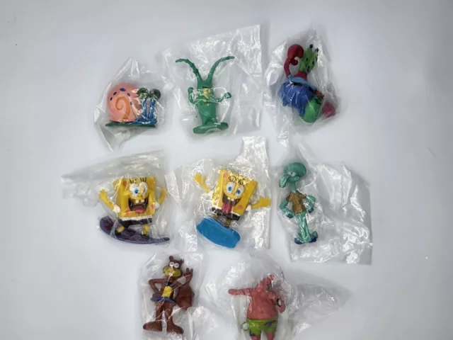8-Piece 2” SpongeBob SquarePants Mini Figurines - great for cake toppers